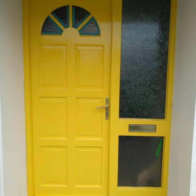 Exterior painting - door - after