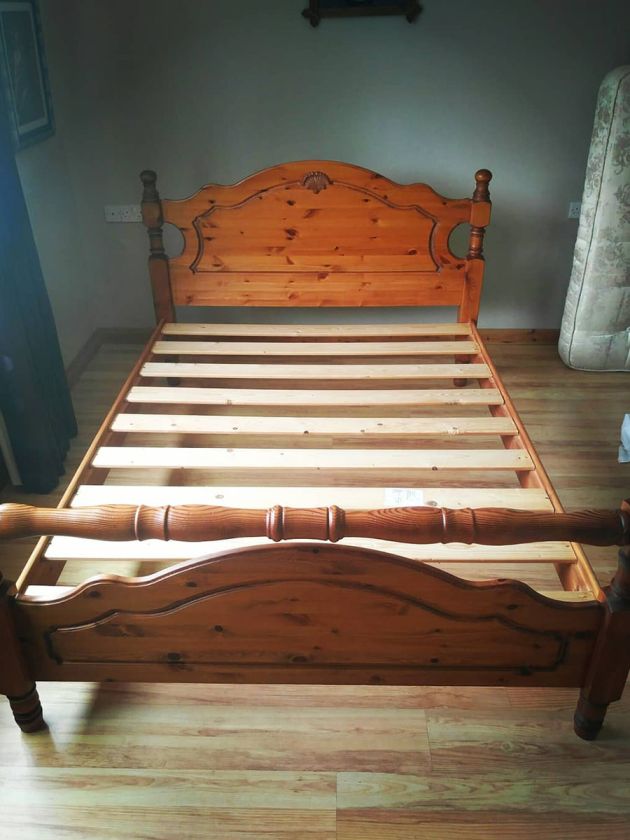 Furniture painting - bed - before